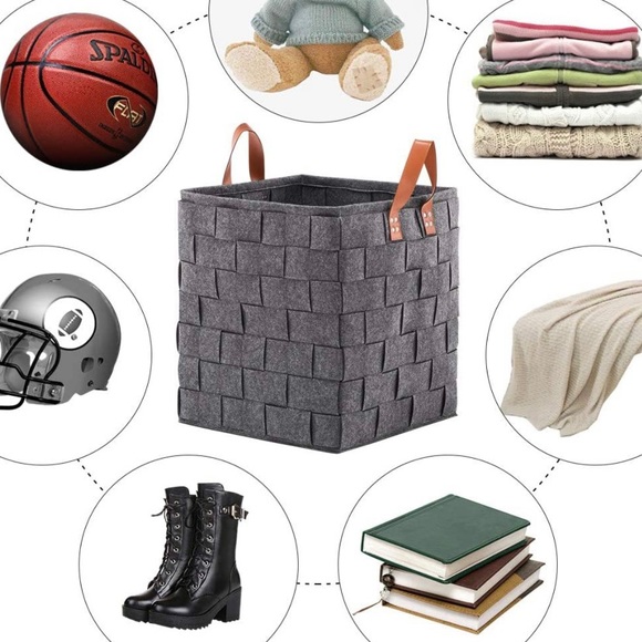 •NEW• XL Storage/Organization Felt Basket - Picture 5 of 9